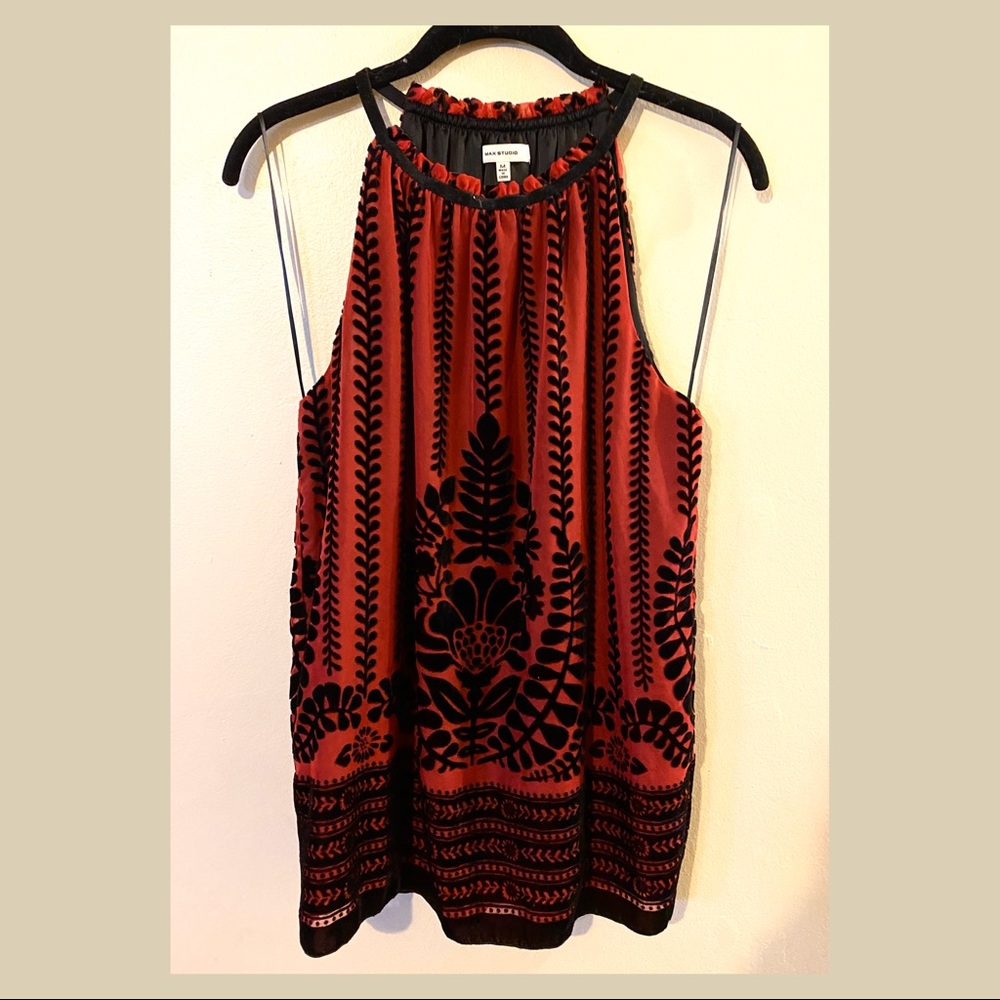NWOT Red Velvet Halter Tank